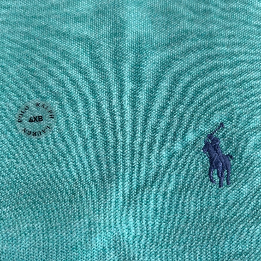 NWT Polo Ralph Lauren Polo Shirt Mens 4XB Green Short Sleeve Big & Tall Classic - Picture 3 of 11